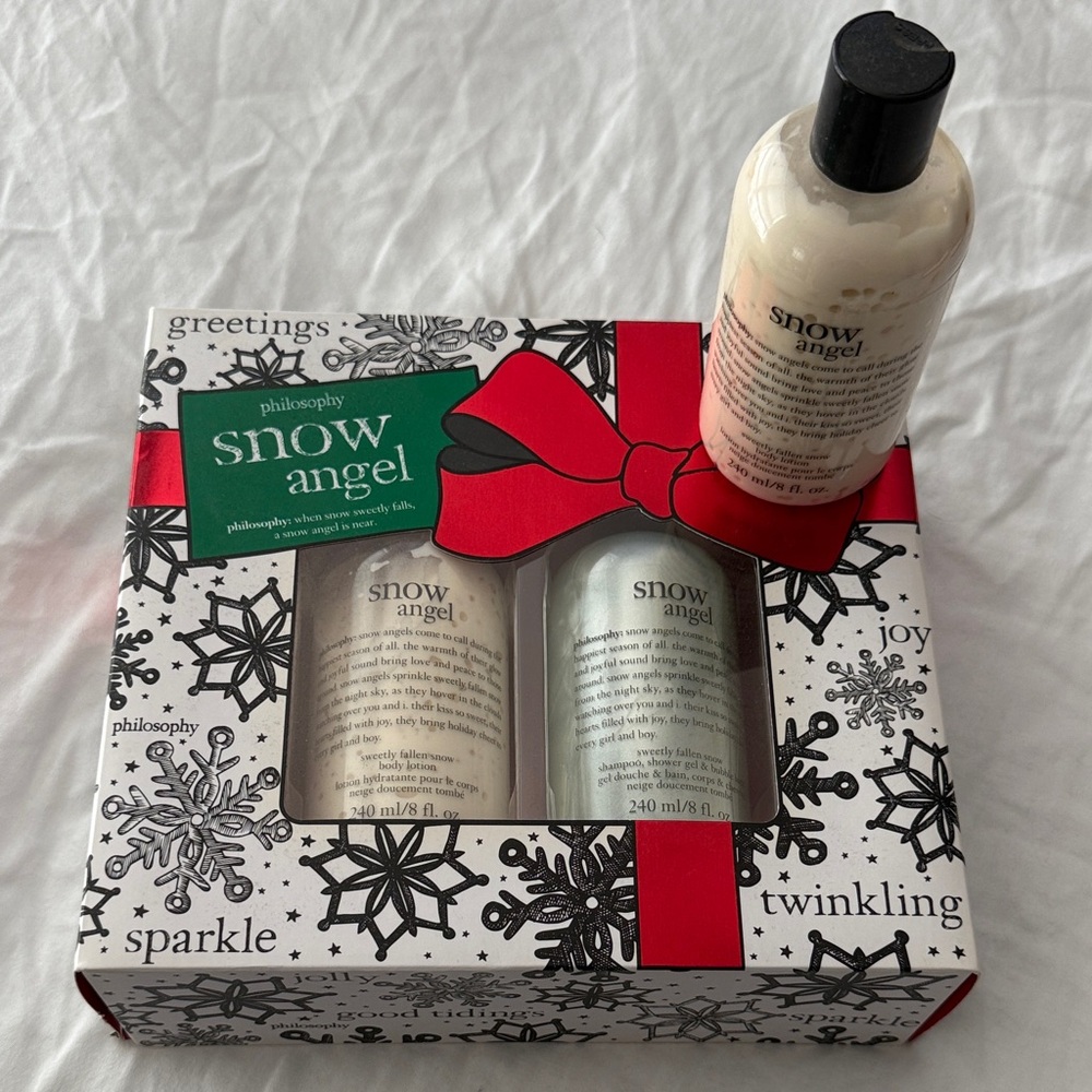 Philosophy Snow Angel Body Wash & Body Lotion Set - White and Cream